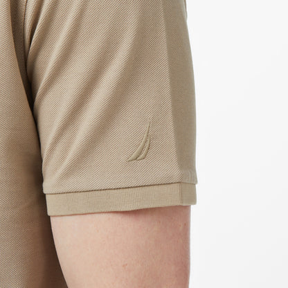 Nautica Erkek Bej Regular Fit Polo Yaka T-shirt