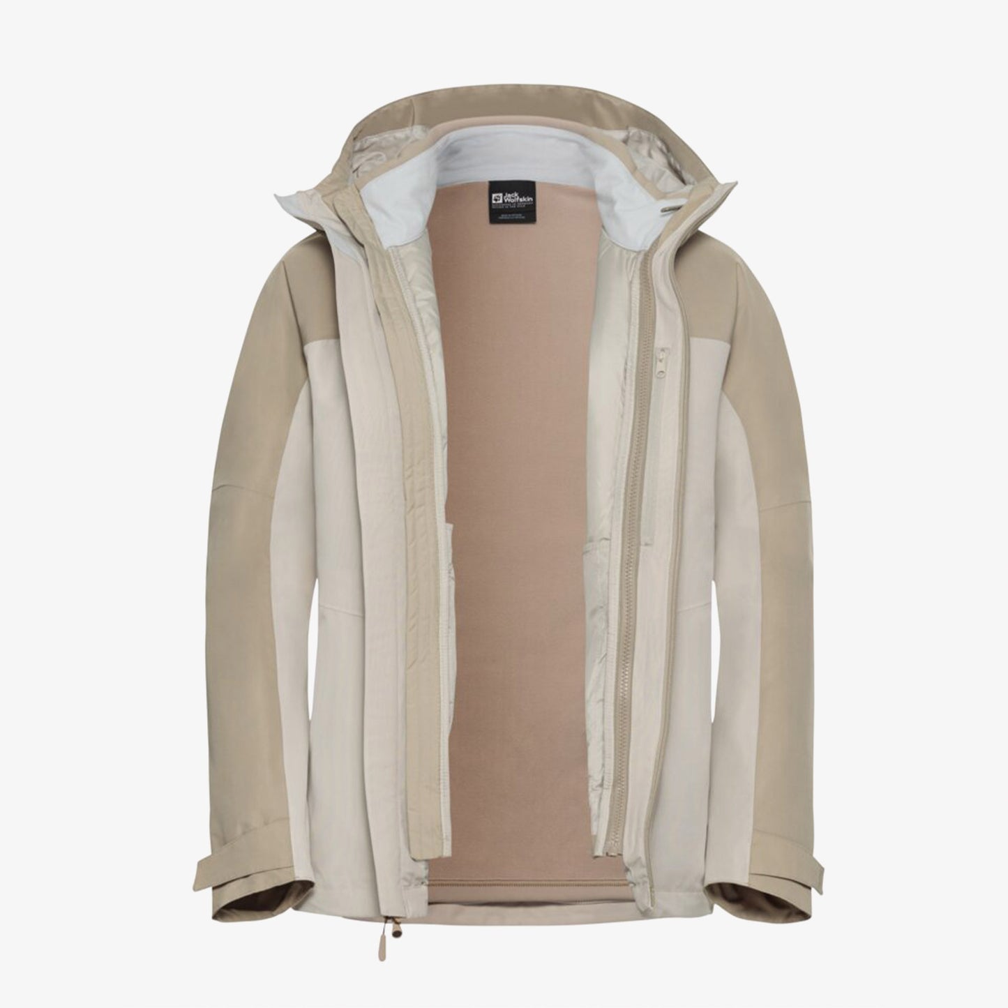 Jack Wolfskin Wild Places 3in4 Kadın Krem Ceket