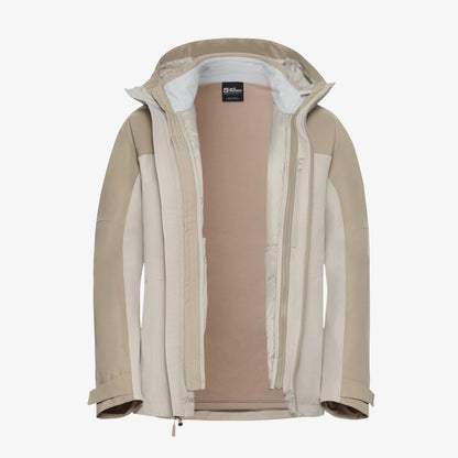 Jack Wolfskin Wild Places 3in4 Kadın Krem Ceket