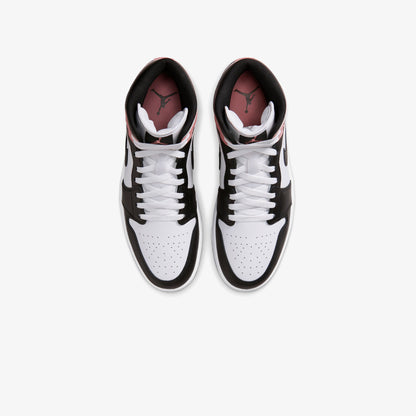 Nike Air Jordan 1 Mid Erkek Siyah Bilekli Sneaker