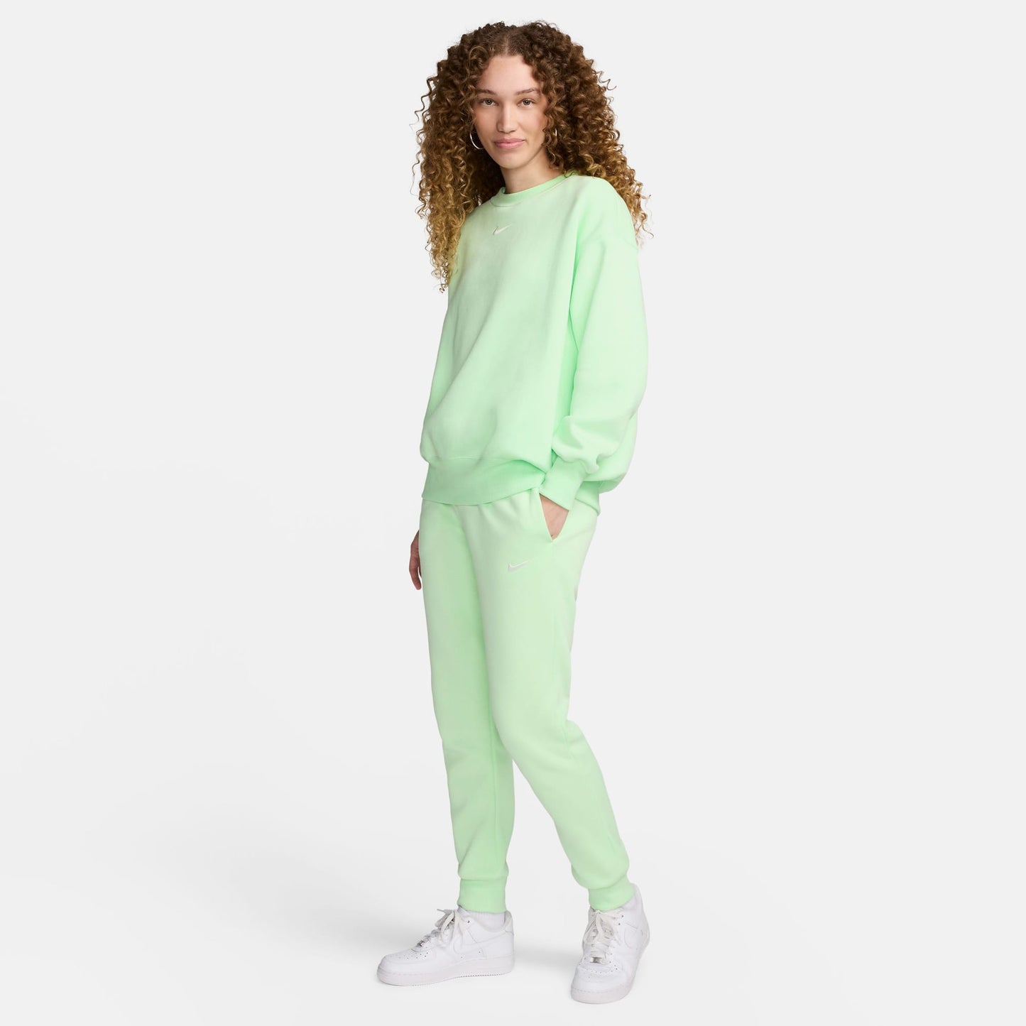 Nike Sportswear Phoenix Fleece Kadın Yeşil Eşofman Altı