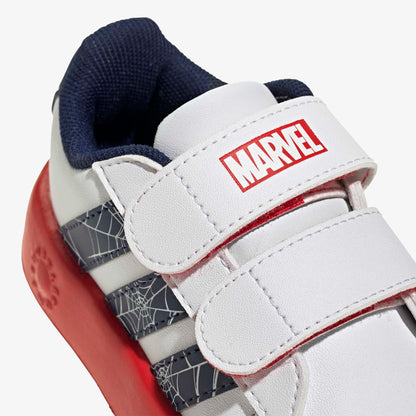 Adidas Grand Court Spider-man Comfort Çocuk Beyaz Spor Ayakkabı
