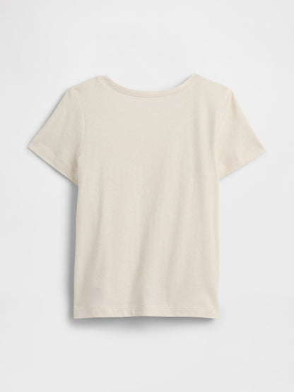 Kırık Beyaz Babygap Logo T-shirt