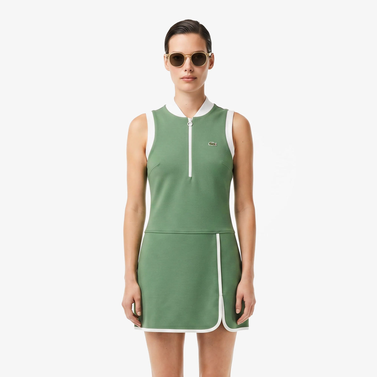 Lacoste Classic Fit Kadın Yeşil Elbise