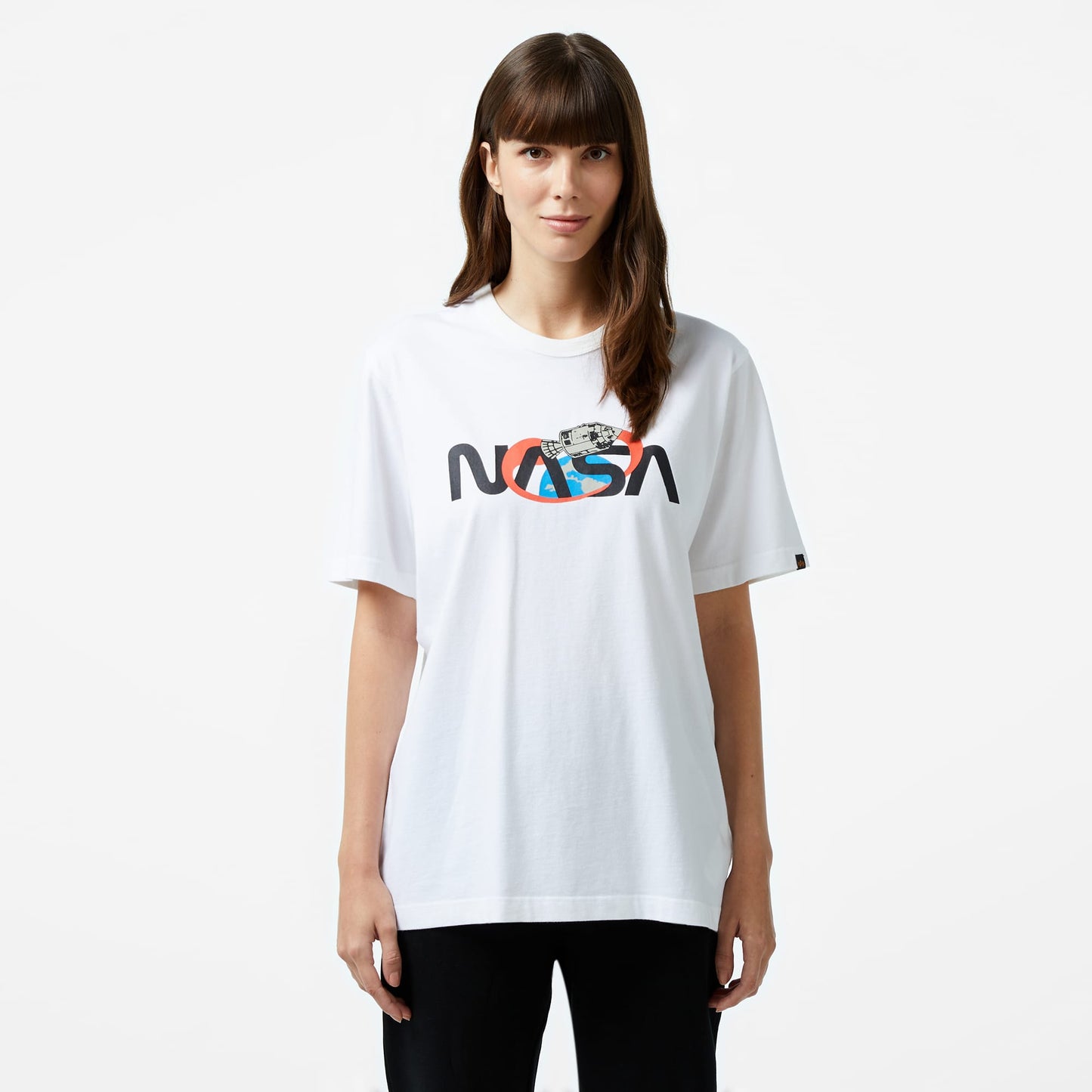 Alpha Industries  Nasa Space Unisex Beyaz T-shirt