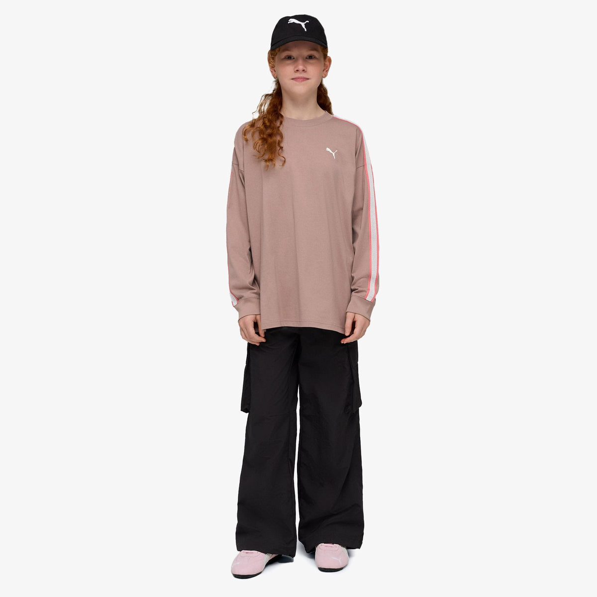 Puma Relaxed Woven Cargo Çocuk Siyah Pantolon