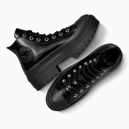 Converse Chuck Taylor All Star Lugged Heel Unisex Siyah Deri Platform Bot
