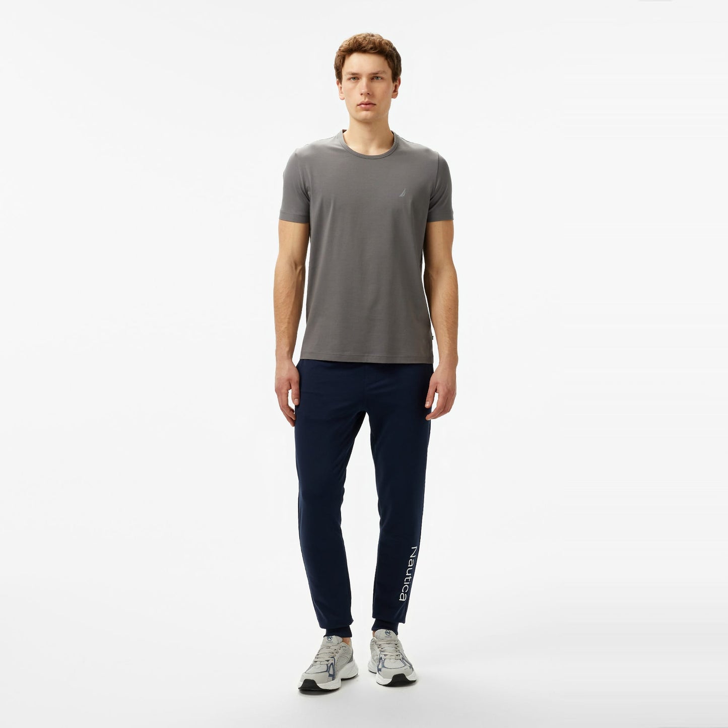 Nautica Erkek Gri Regular Fit T-shirt