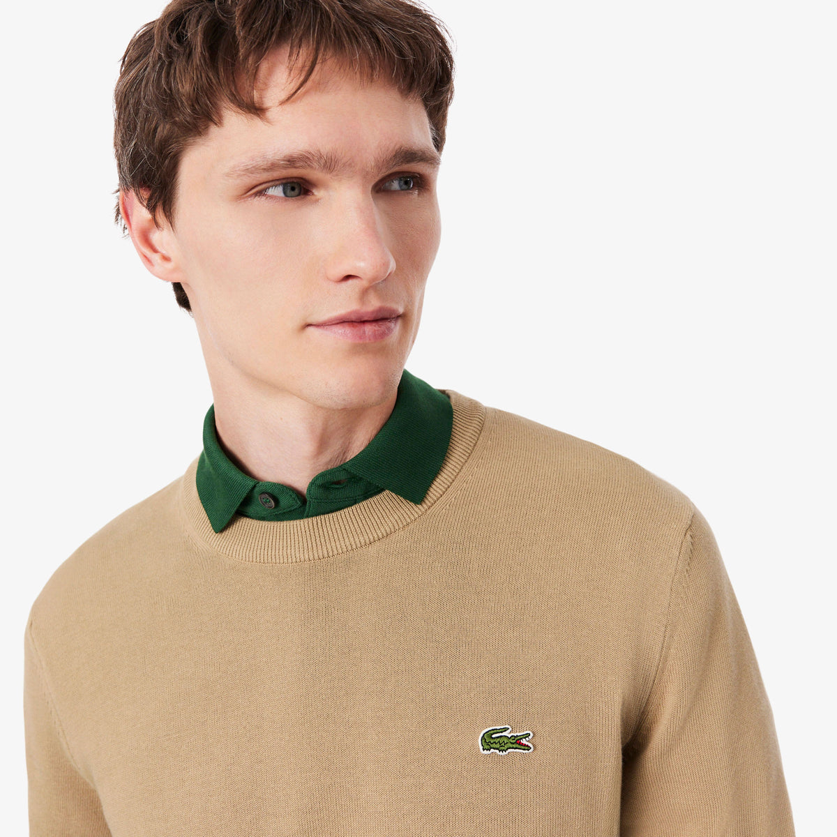 Lacoste Regular Fit Erkek Bej Kazak