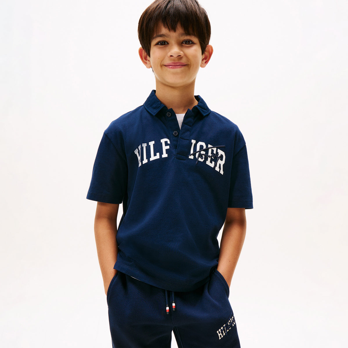 Tommy Hilfiger Mixed Graphic Çocuk Lacivert Eşofman Altı