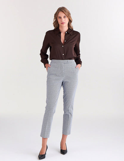 Yüksek Bel Slim Fit Pantolon