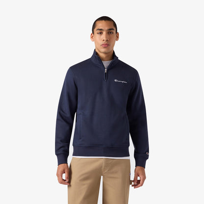 Champion Half Zip Erkek Lacivert Sweatshirt