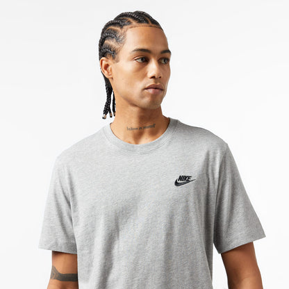 Nike Sportswear Club Erkek Gri T-shirt