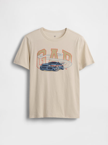 Bej Gap Logo T-shirt