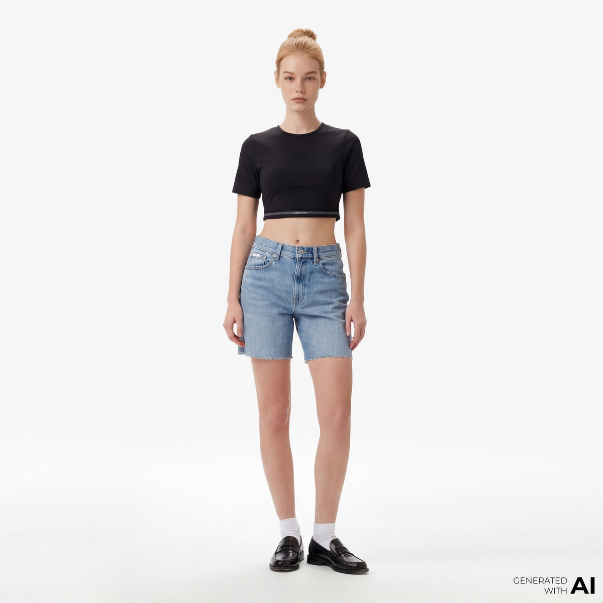 Calvin Klein Icon Sport Kadın Siyah T-shirt