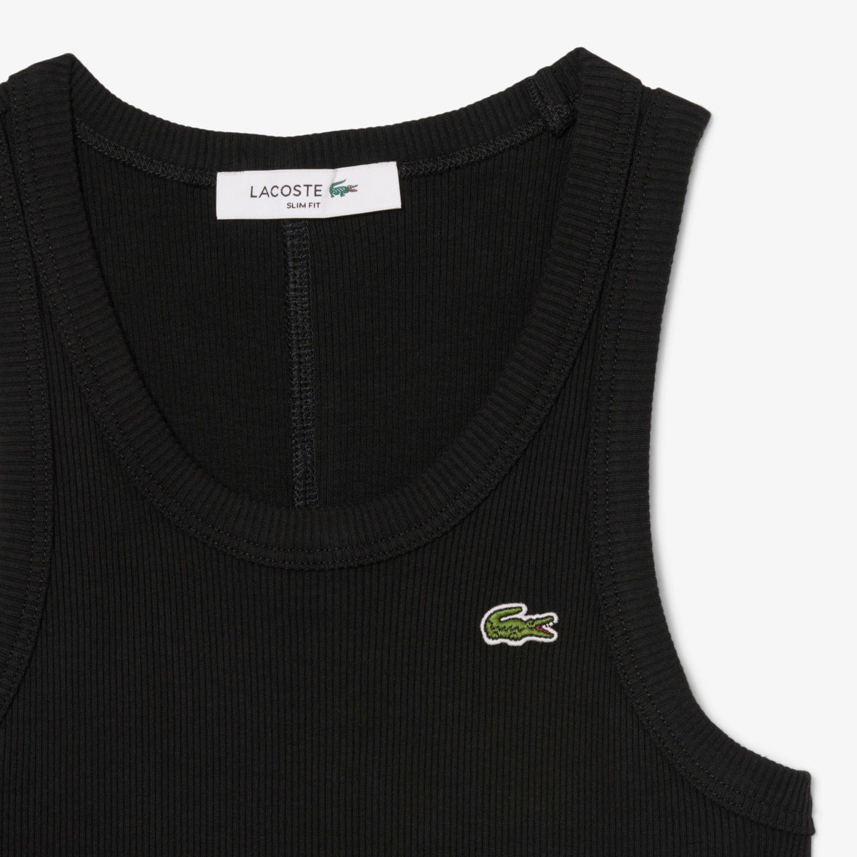 Lacoste Slim Fit Kadın Siyah T-shirt