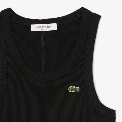 Lacoste Slim Fit Kadın Siyah T-shirt