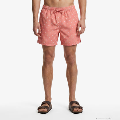 Calvin Klein Medium Drawstring Covered Erkek Turuncu Deniz Şortu