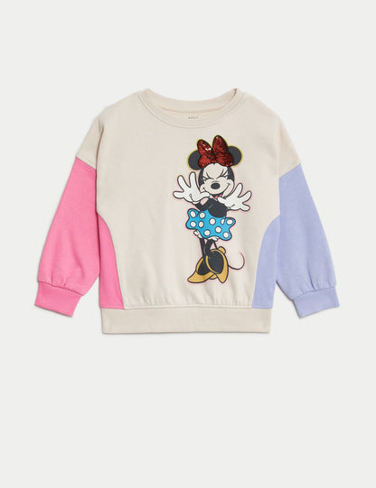 Minnie™ Yuvarlak Yaka Sweatshirt (2-7 Yaş)