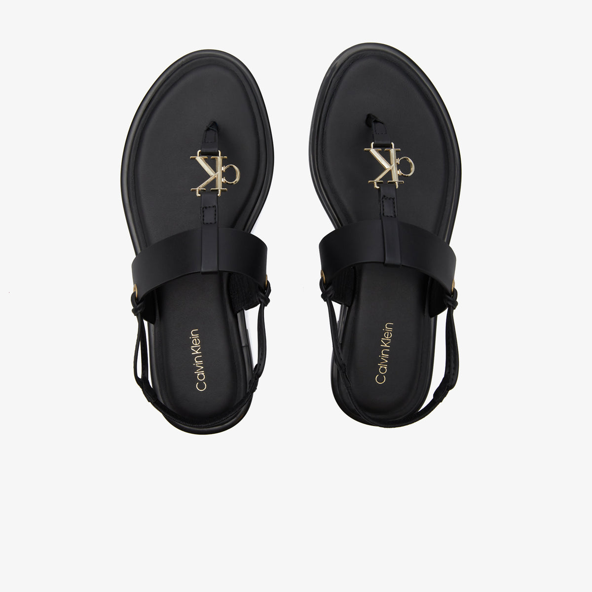 Calvin Klein Round Flat Kadın Siyah Sandalet