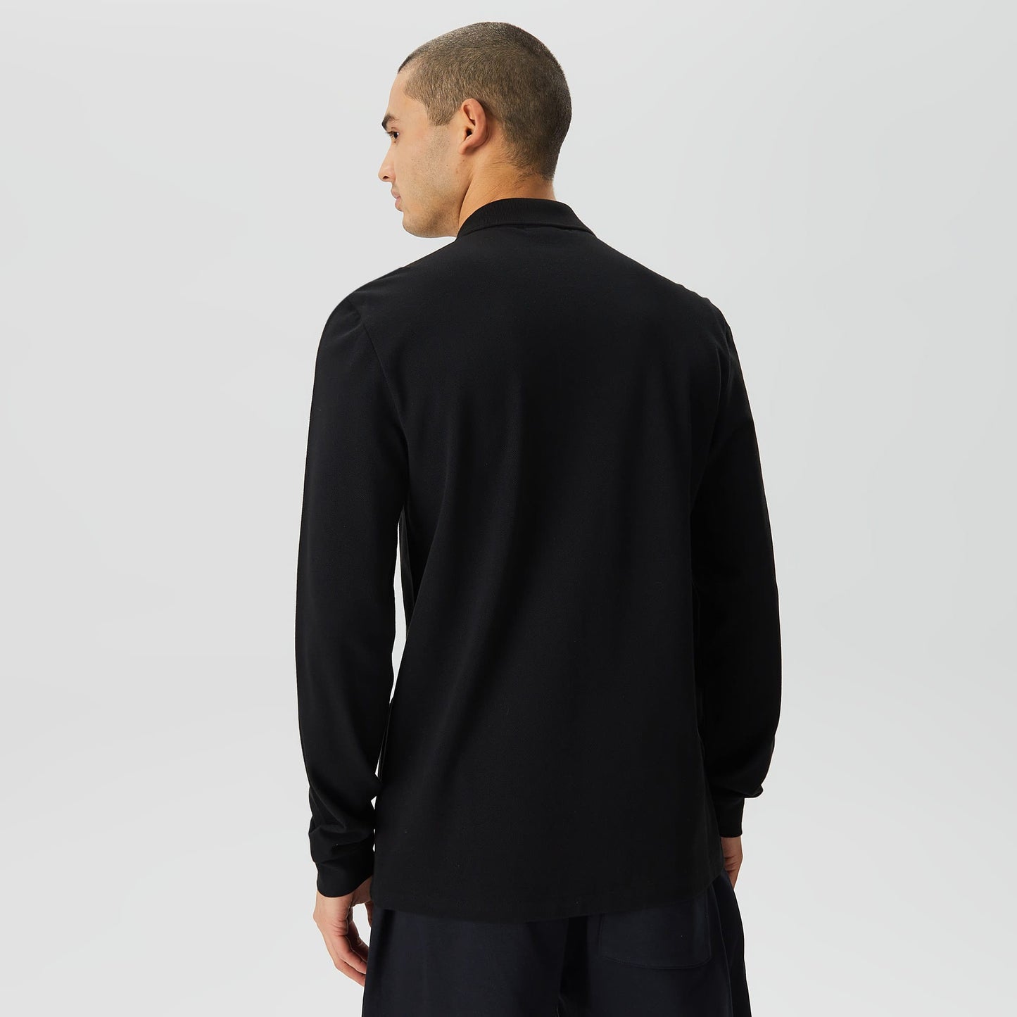 Lacoste Erkek Classic Fit Uzun Kollu Siyah Polo