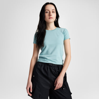 Converse Classic Kadın Slim Fit Yeşil T-shirt