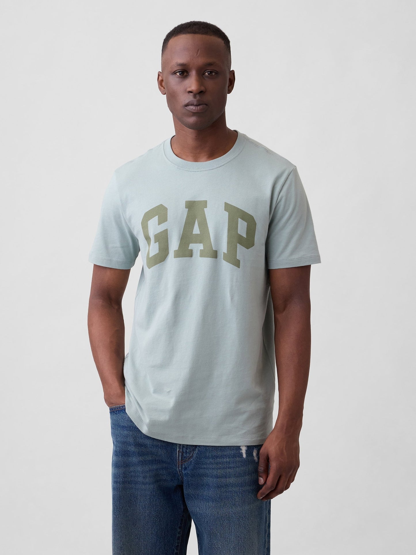Açık Yeşil Everyday Soft Gap Logo T-shirt