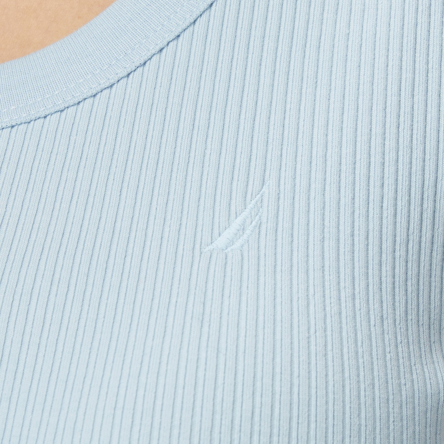Nautica Kadın Mavi Slim Fit Kolsuz T-shirt