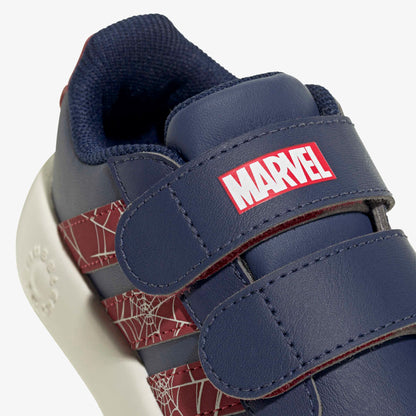 Adidas Grand Court Spider-man Comfort Bebek Mavi Spor Ayakkabı