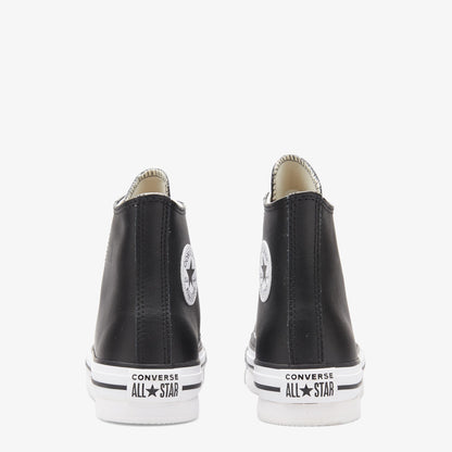 Converse Chuck Taylor All Star Eva Lift Platform Çocuk Siyah Deri Sneaker