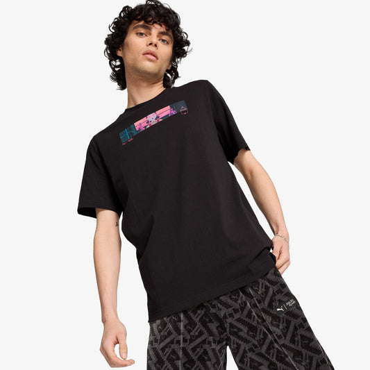 Puma X Squid Game Erkek Siyah T-shirt
