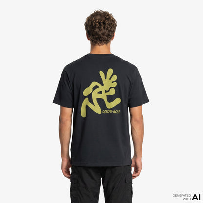 Gramicci Running Man Erkek Siyah T-shirt