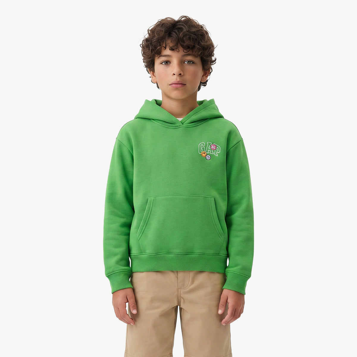 Gap Logo Pull On Çocuk Yeşil Sweatshirt