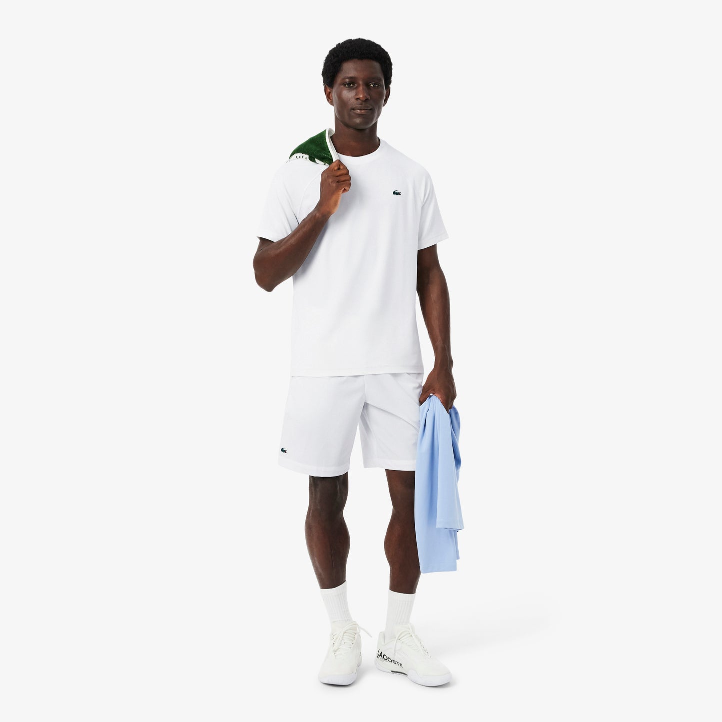 Lacoste Erkek Regular Fit Bisiklet Yaka Beyaz T-shirt