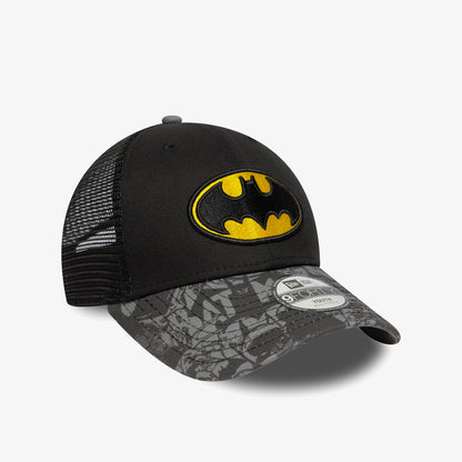 New Era Dc 9forty Trucker Batman Çocuk Siyah Şapka