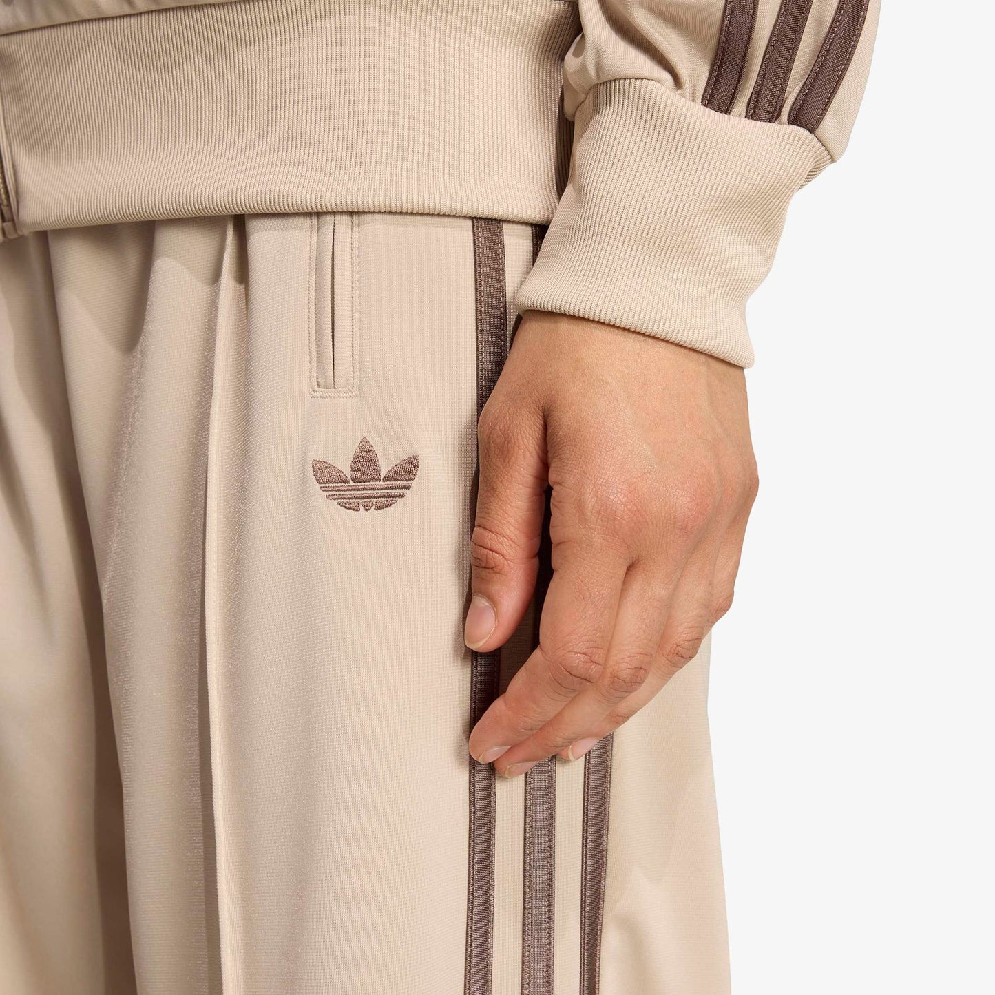 Adidas Firebird Loose Kadın Bej Eşofman Altı