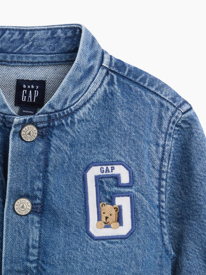 Mavi Denim Brannan Bear Varsity Logo Ceket