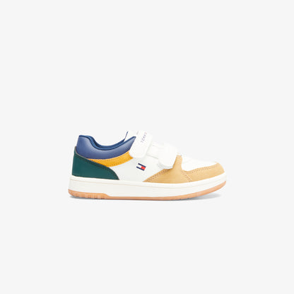 Tommy Hilfiger Flag Low Cut Velcro Çocuk Beyaz Spor Ayakkabı