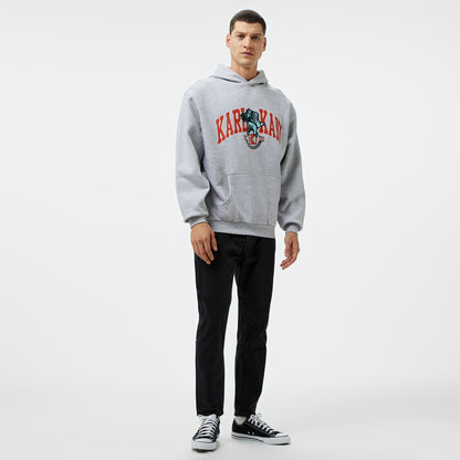 Karl Kani Og Eagle Print Os Erkek Gri Hoodie