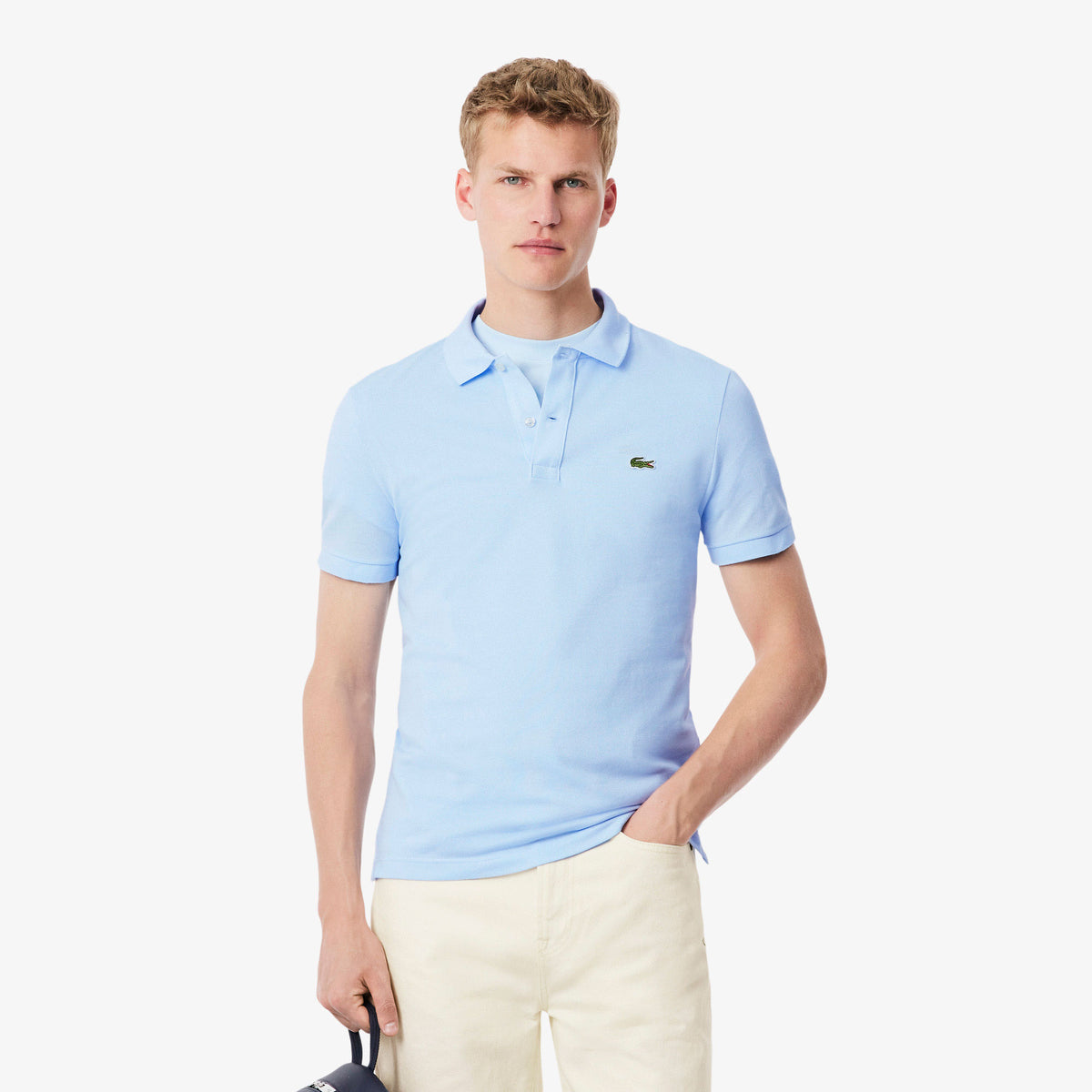 Lacoste L.12.12 Erkek Slim Fit Açık Mavi Polo