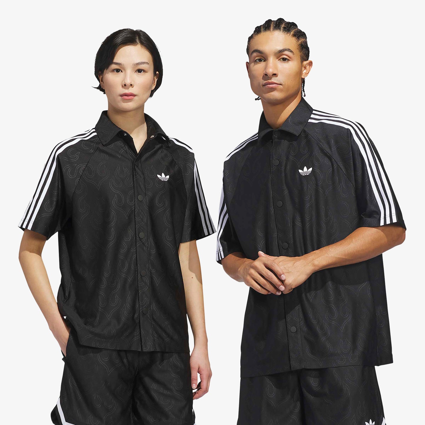 Adidas Jacquard Top Unisex Siyah T-shirt