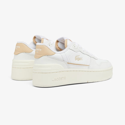 Lacoste T-clip Platform Kadın Krem Spor Ayakkabı