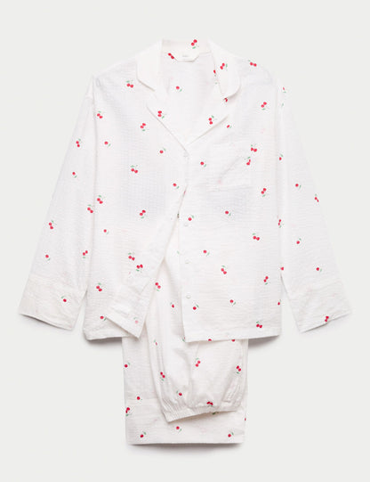 Desenli Pijama Takımı