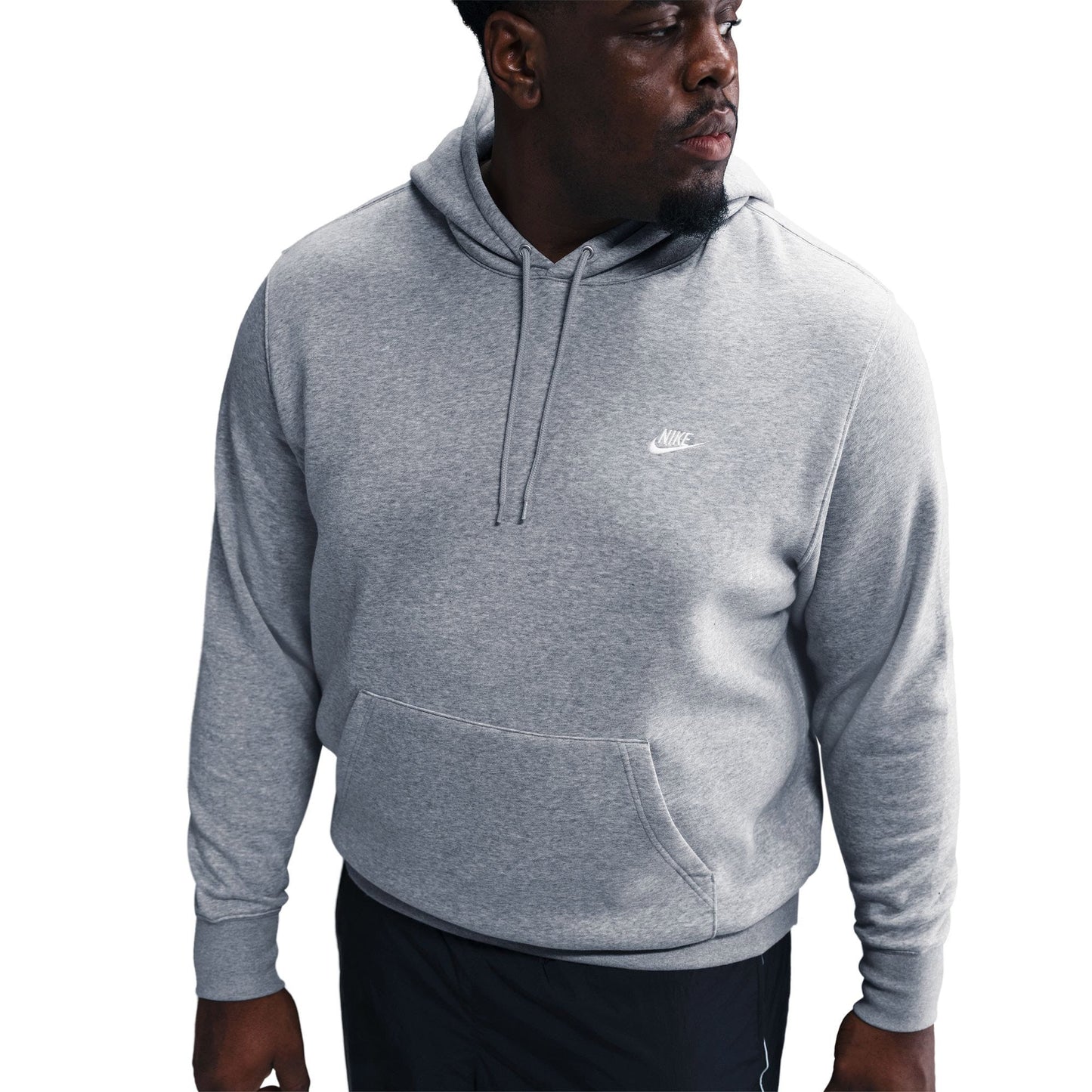 Nike Club Pullover Fleece Erkek Gri Sweatshirt