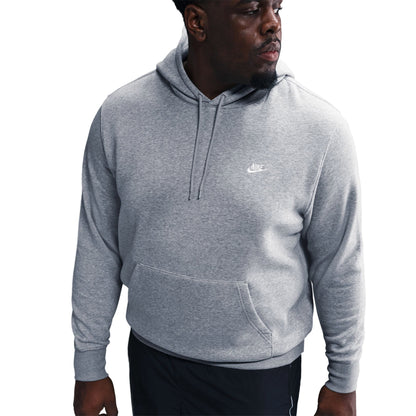 Nike Club Pullover Fleece Erkek Gri Sweatshirt