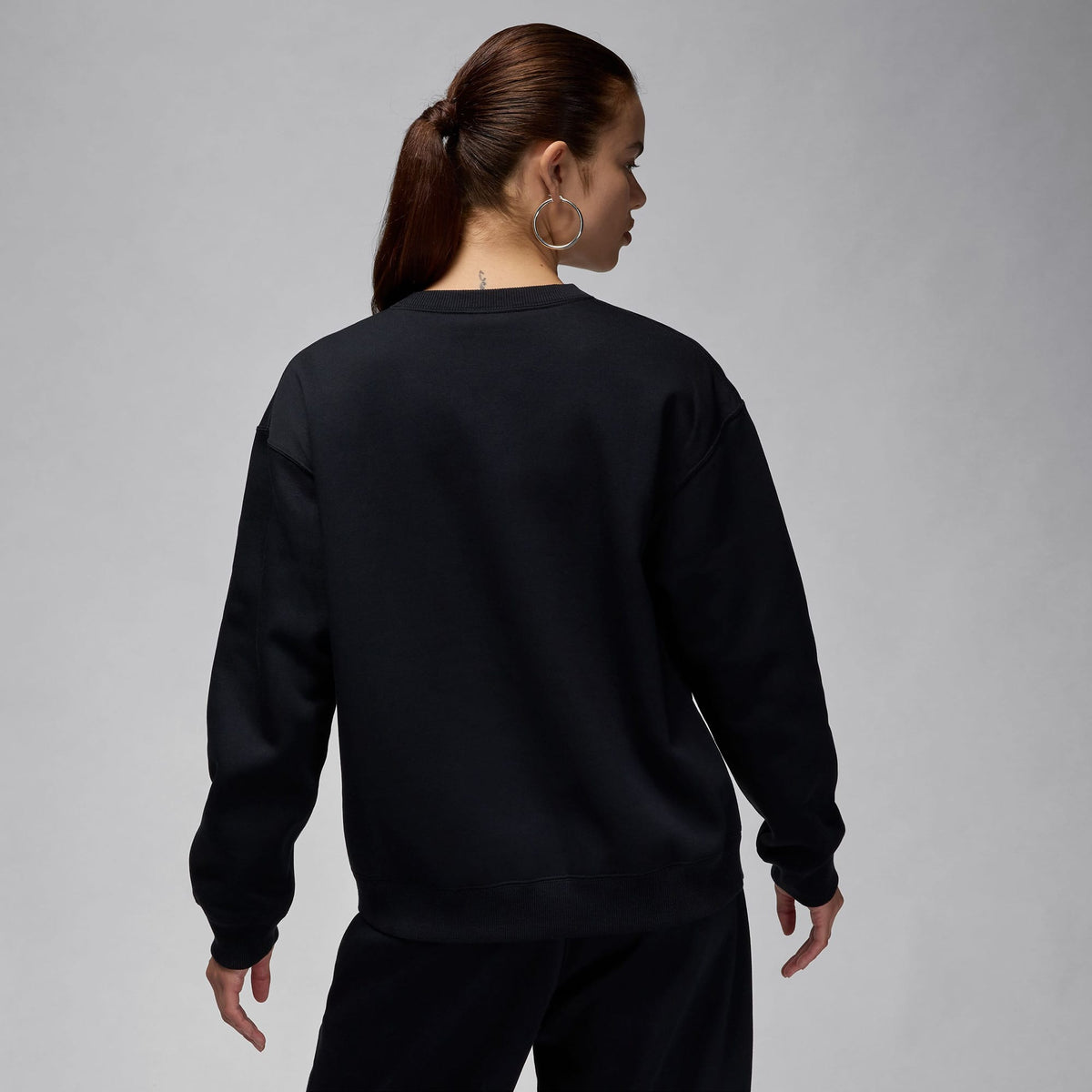 Jordan Brk Flc Crew 24 Kadın Siyah Sweatshirt