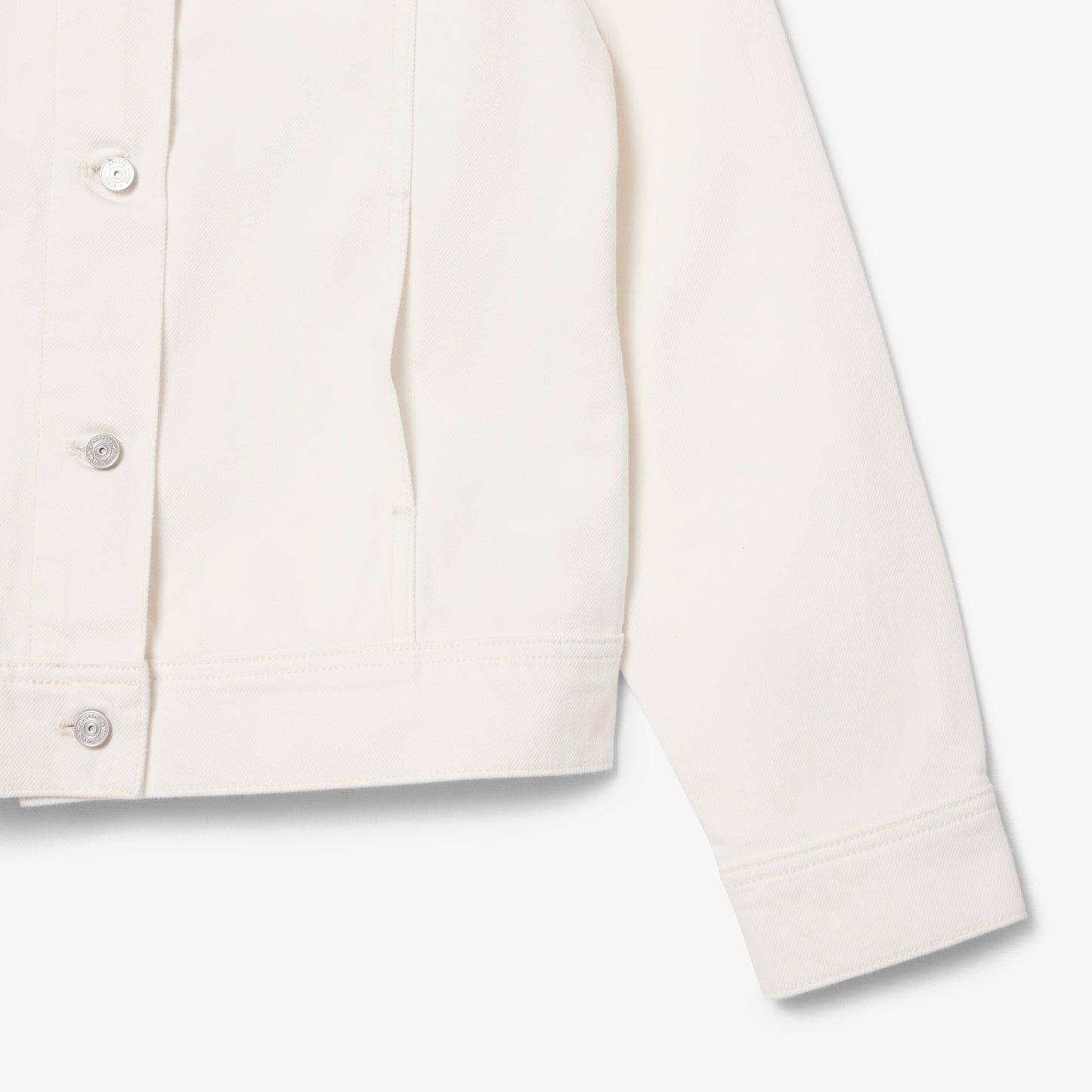 Lacoste Kadın Denim Beyaz Ceket