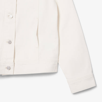 Lacoste Kadın Denim Beyaz Ceket