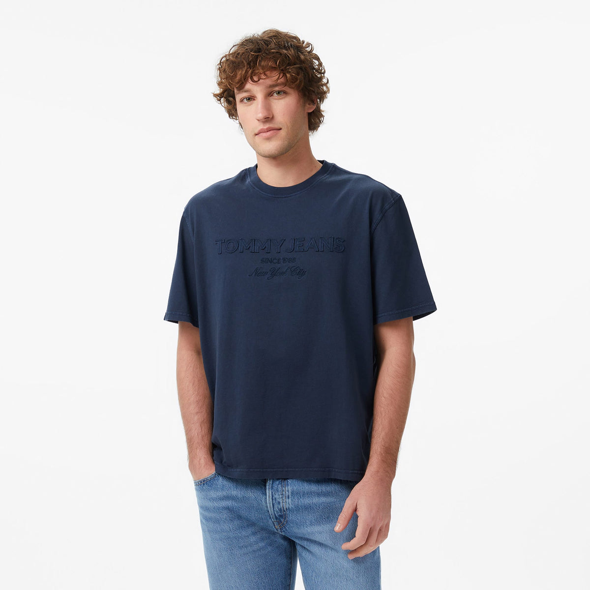 Tommy Hilfiger New Classics Erkek Lacivert T-shirt