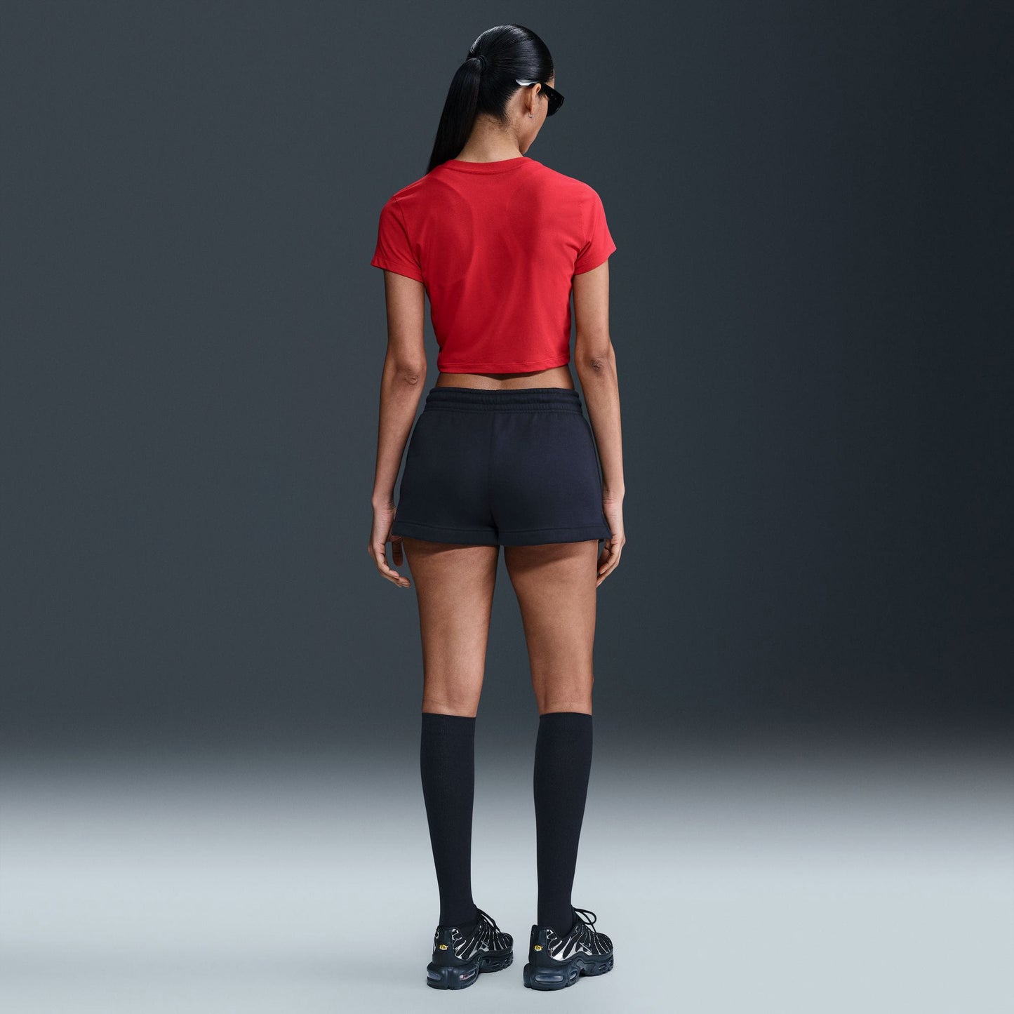 Nike Phoenix Fleece Kadın Siyah Şort